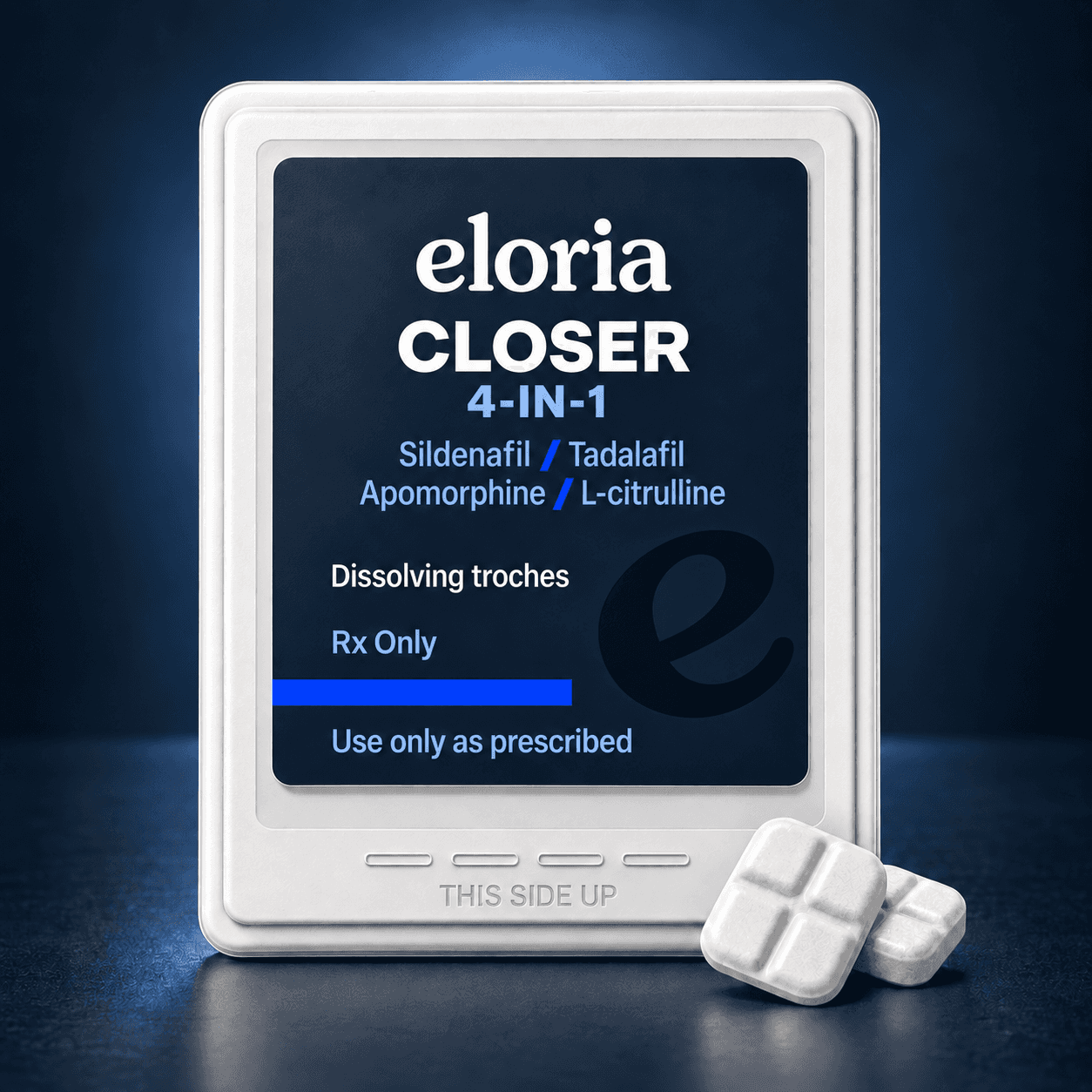 Eloria Closer 4 en 1 con sildenafilo, tadalafilo, apomorfina y L-citrulina