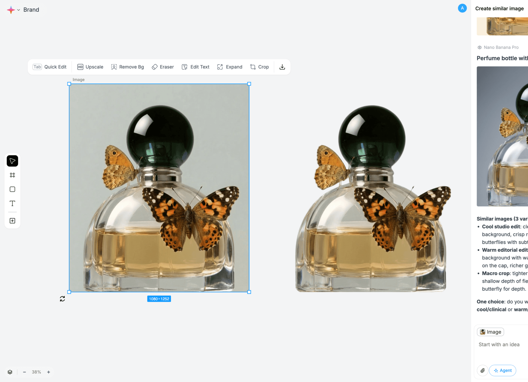 An image of Freelio's budget ui