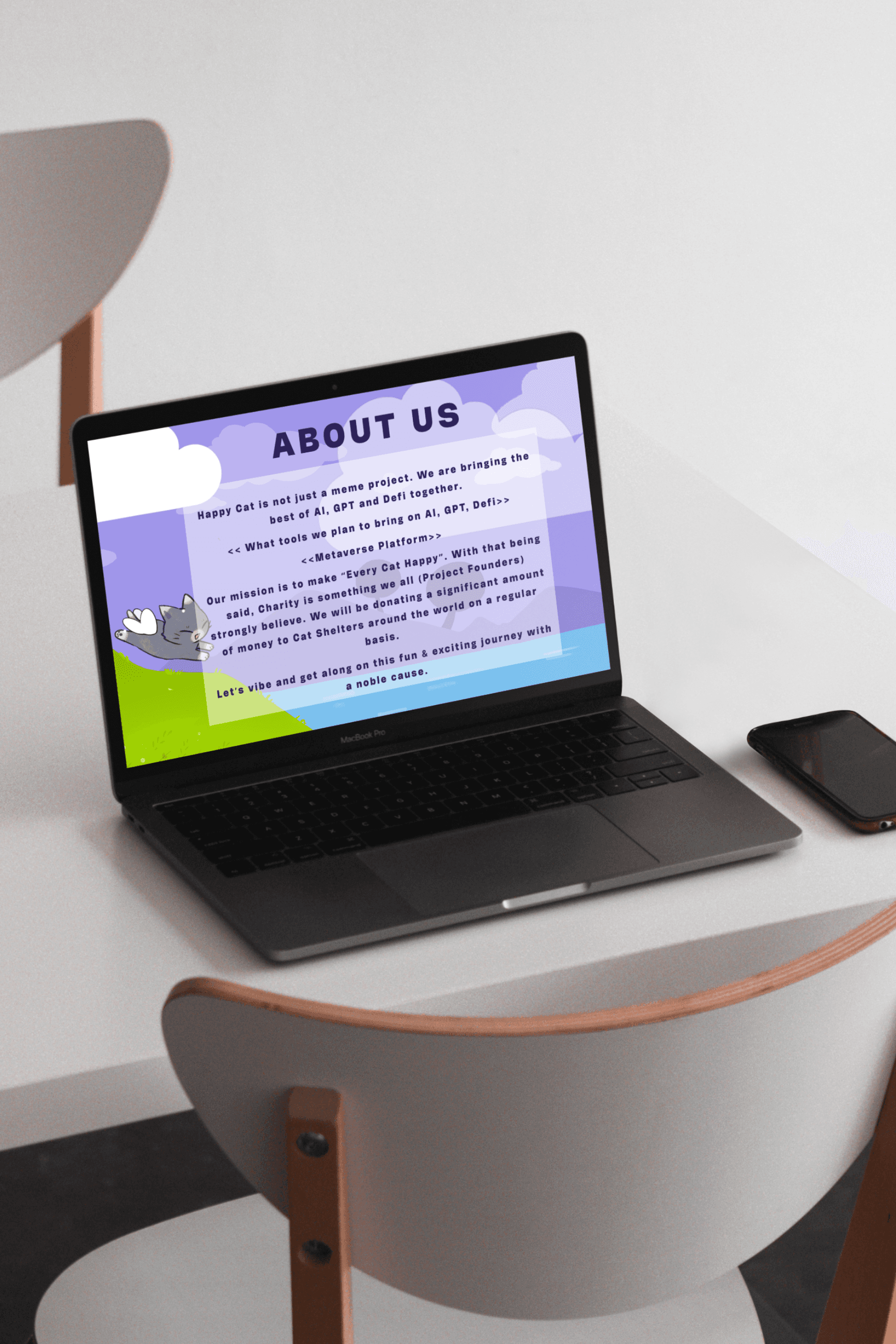 Project showcase laptop mockup