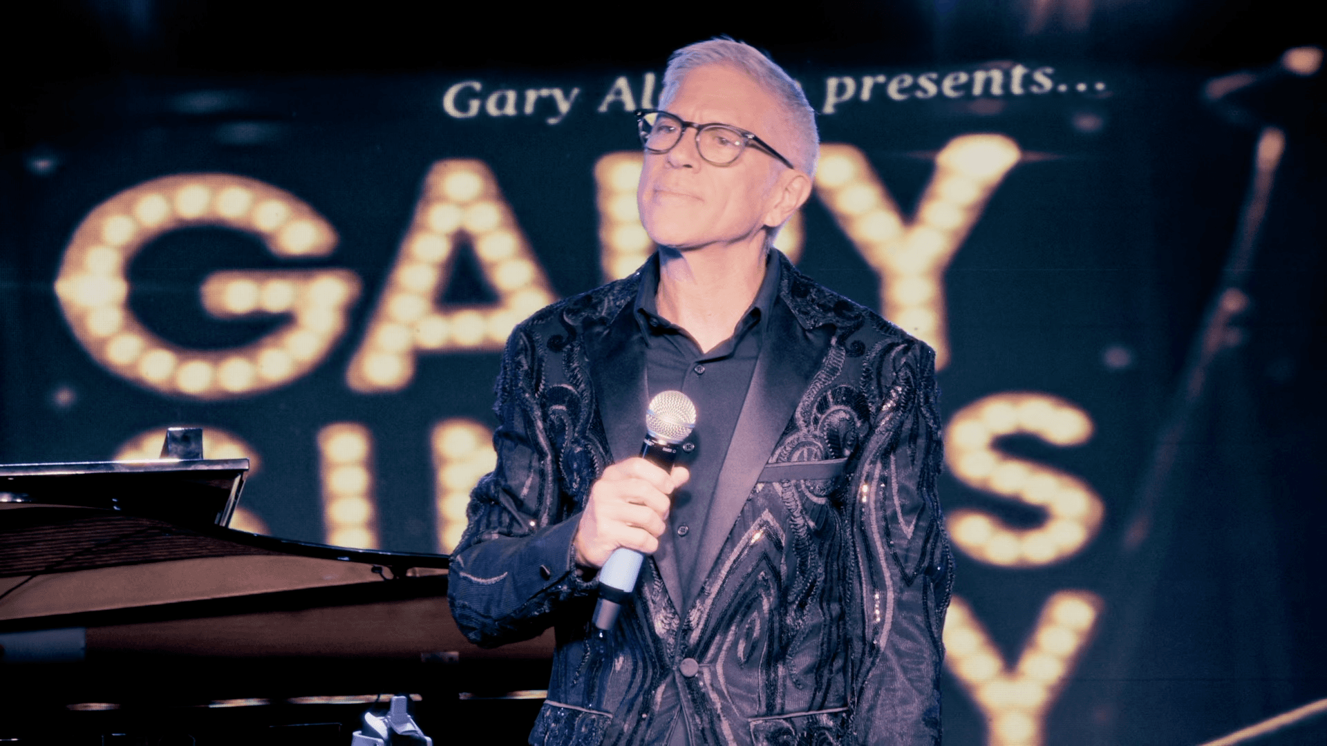 Gary Alaimo performing on stage