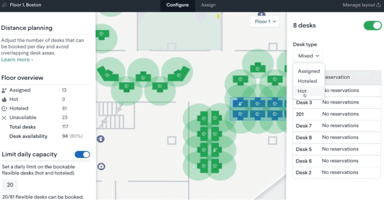 Robin Desk Booking screenshot