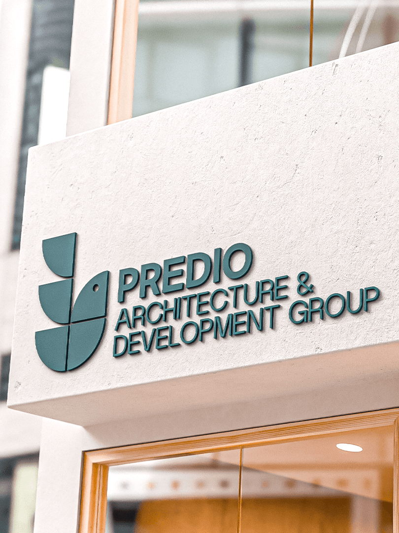 Predio Logo signage outdoors wall building