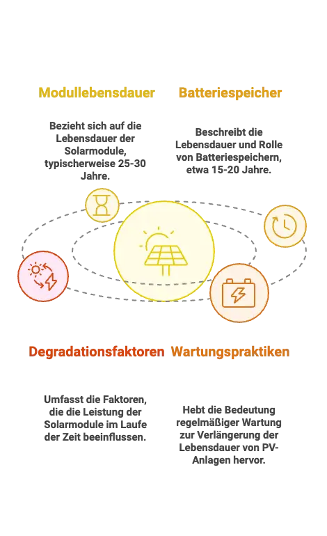 Illustration mit farbenfrohen kreisförmigen Elementen vor schwarzem Hintergrund und Text in moderner Schrift.