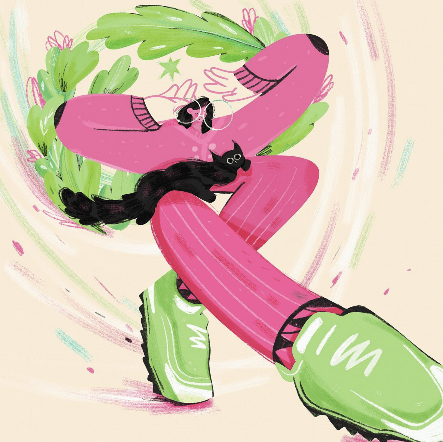 Character illustration - relaxed