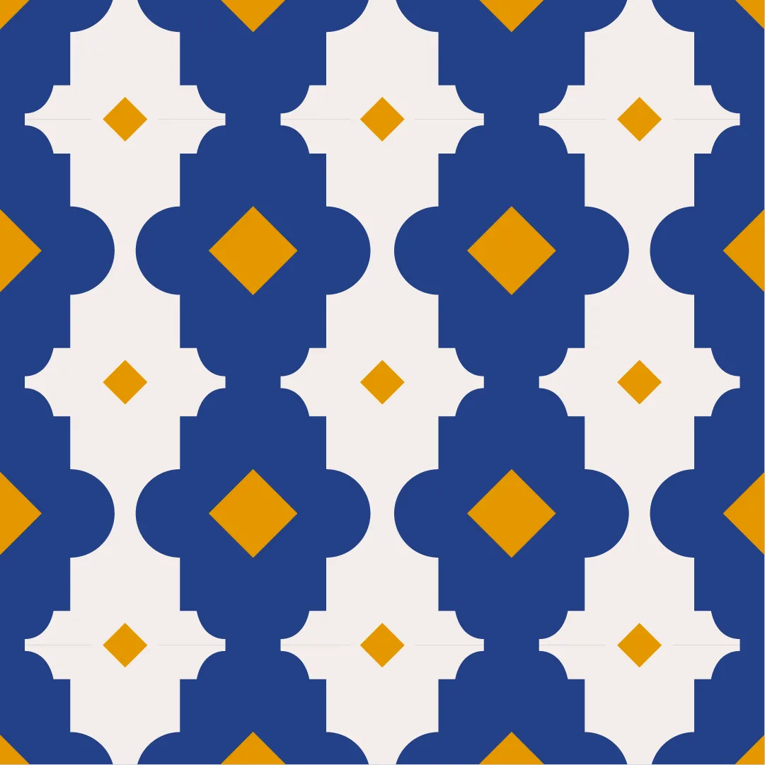 herenta blue pattern design