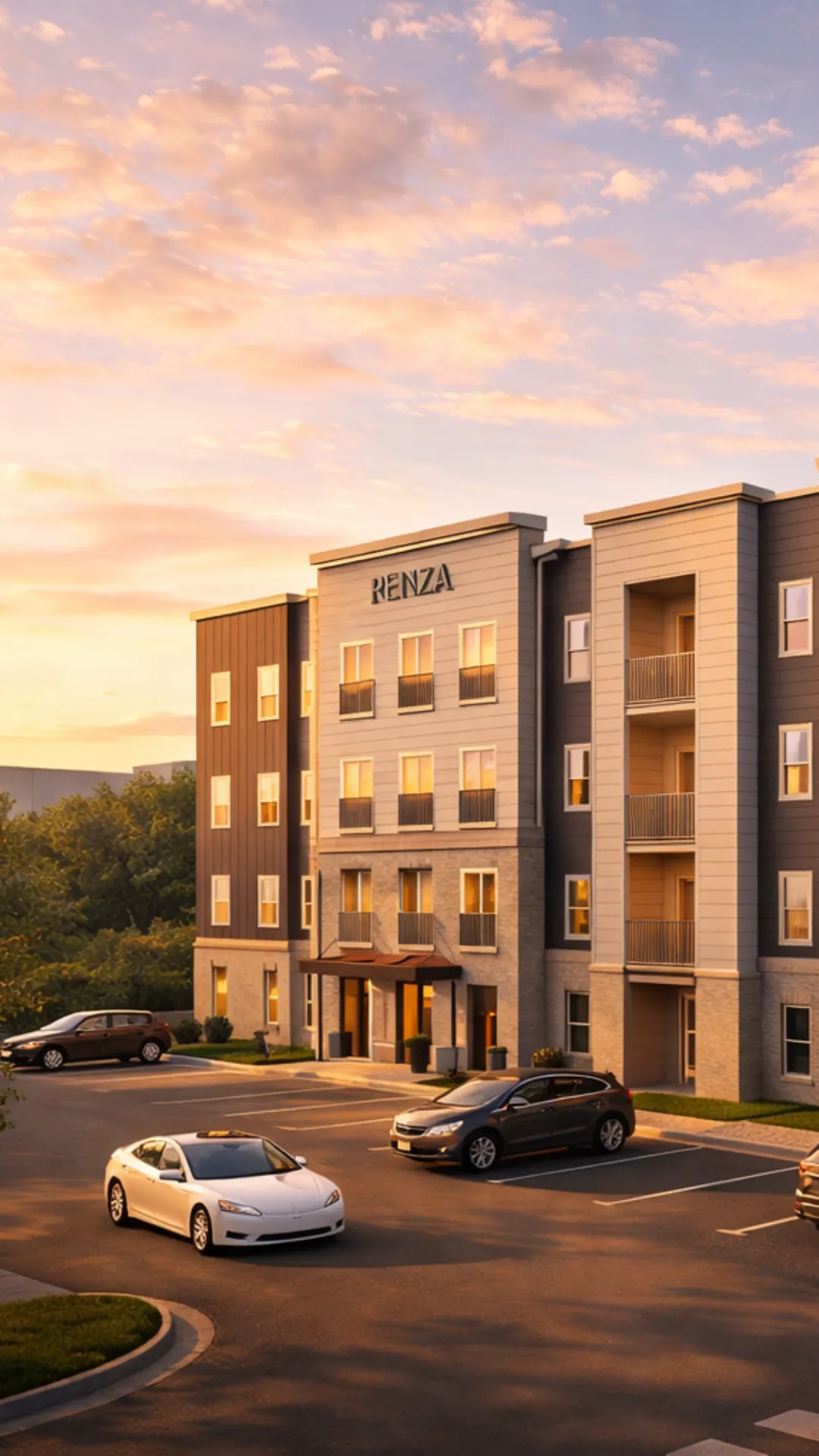 New apartments at The Gateway in Westlake Village, showcasing modern architecture and vibrant community spaces.