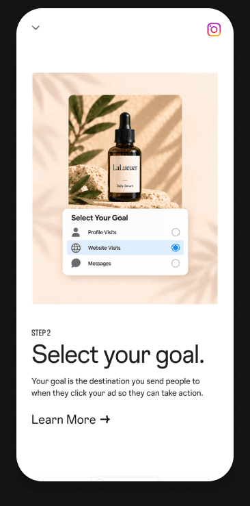 Select your goal — Boost Hub mobile lesson