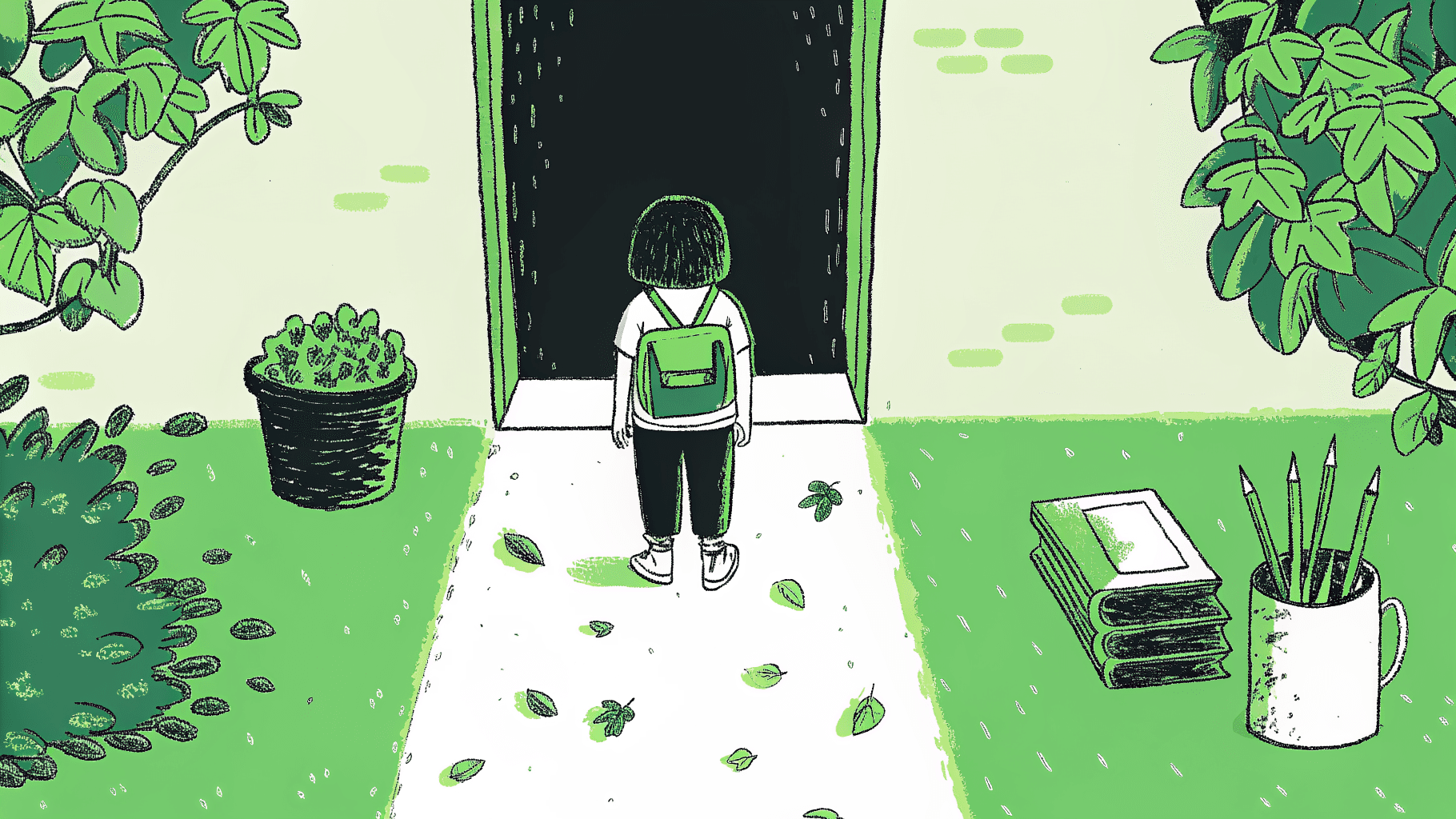 High school student on a tiered score path climbing toward a selective college at the peak