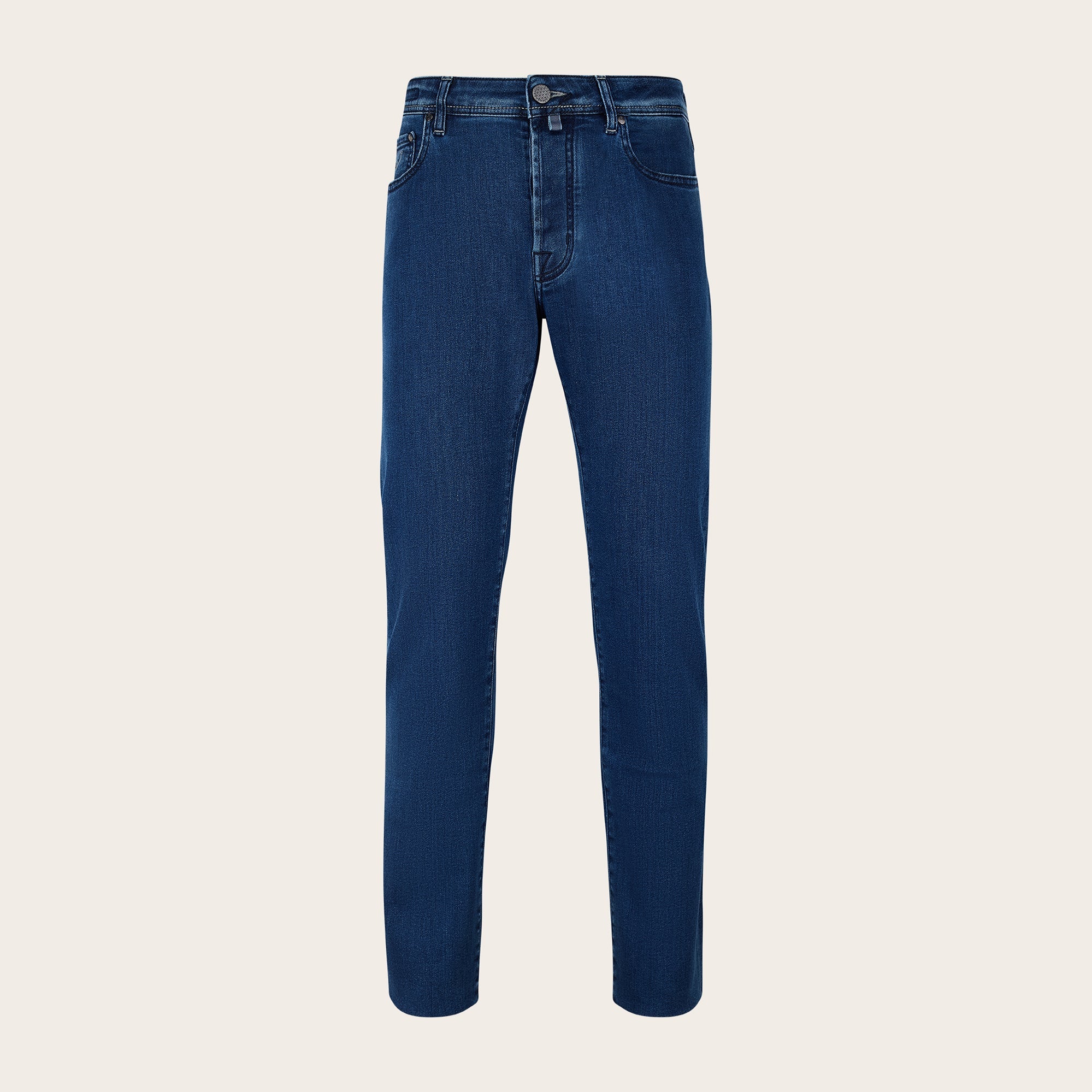Bard Slim Fit Denim Jeans in Medium Blue - Mandelli UK