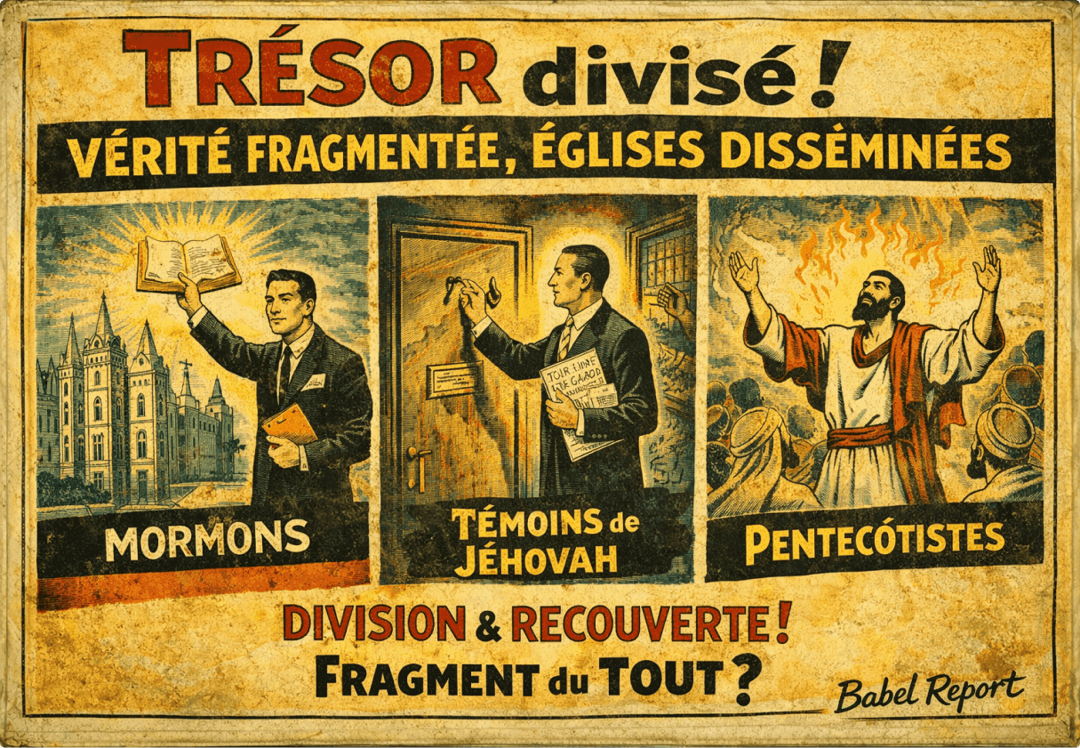 Mormons, JW's, and Pentecostals poster