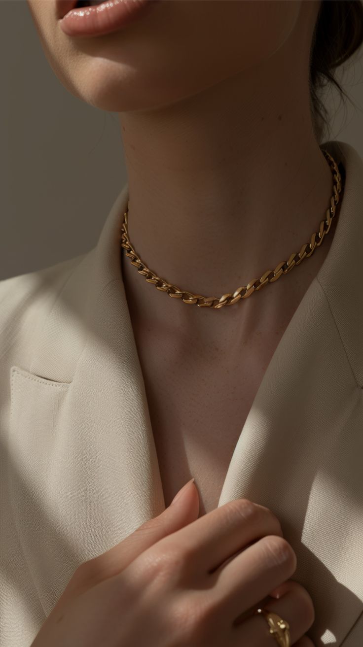 Woman wearing a Necklace