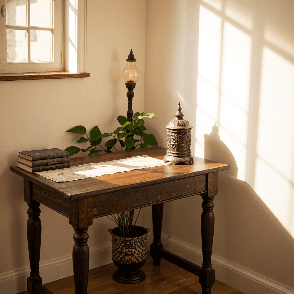 product photography of decorative metal container