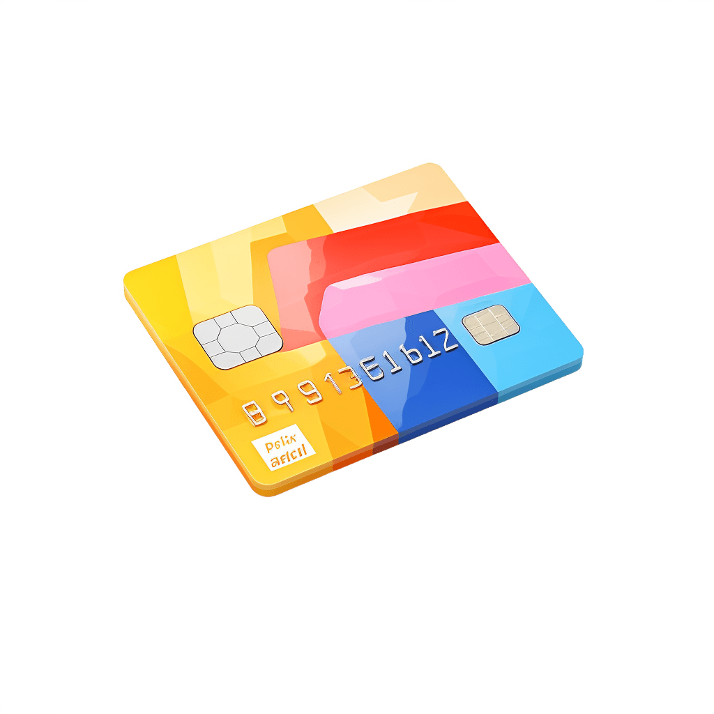 Colorful mastercard 3d icon