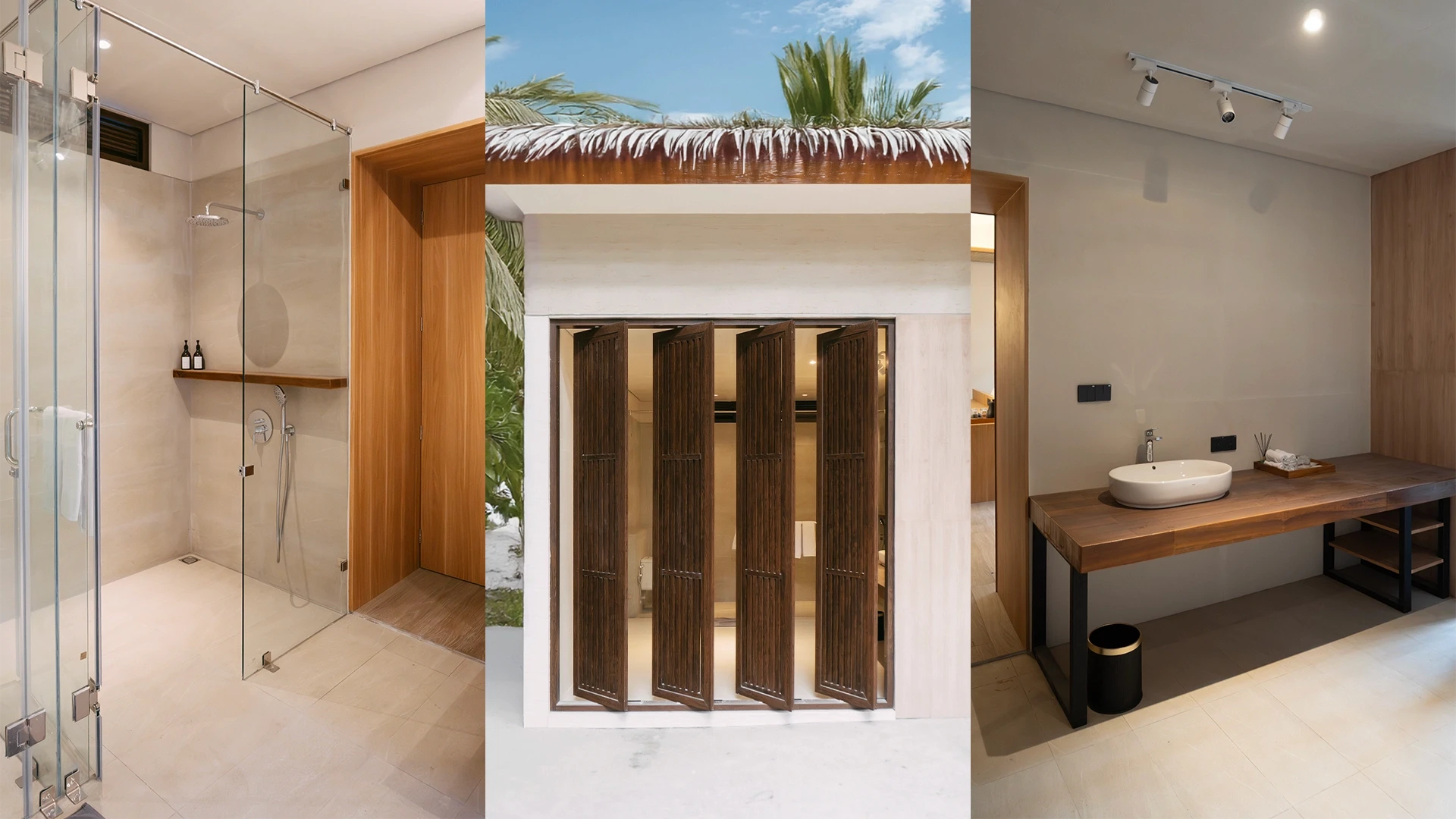 tropical villa cabin pantai