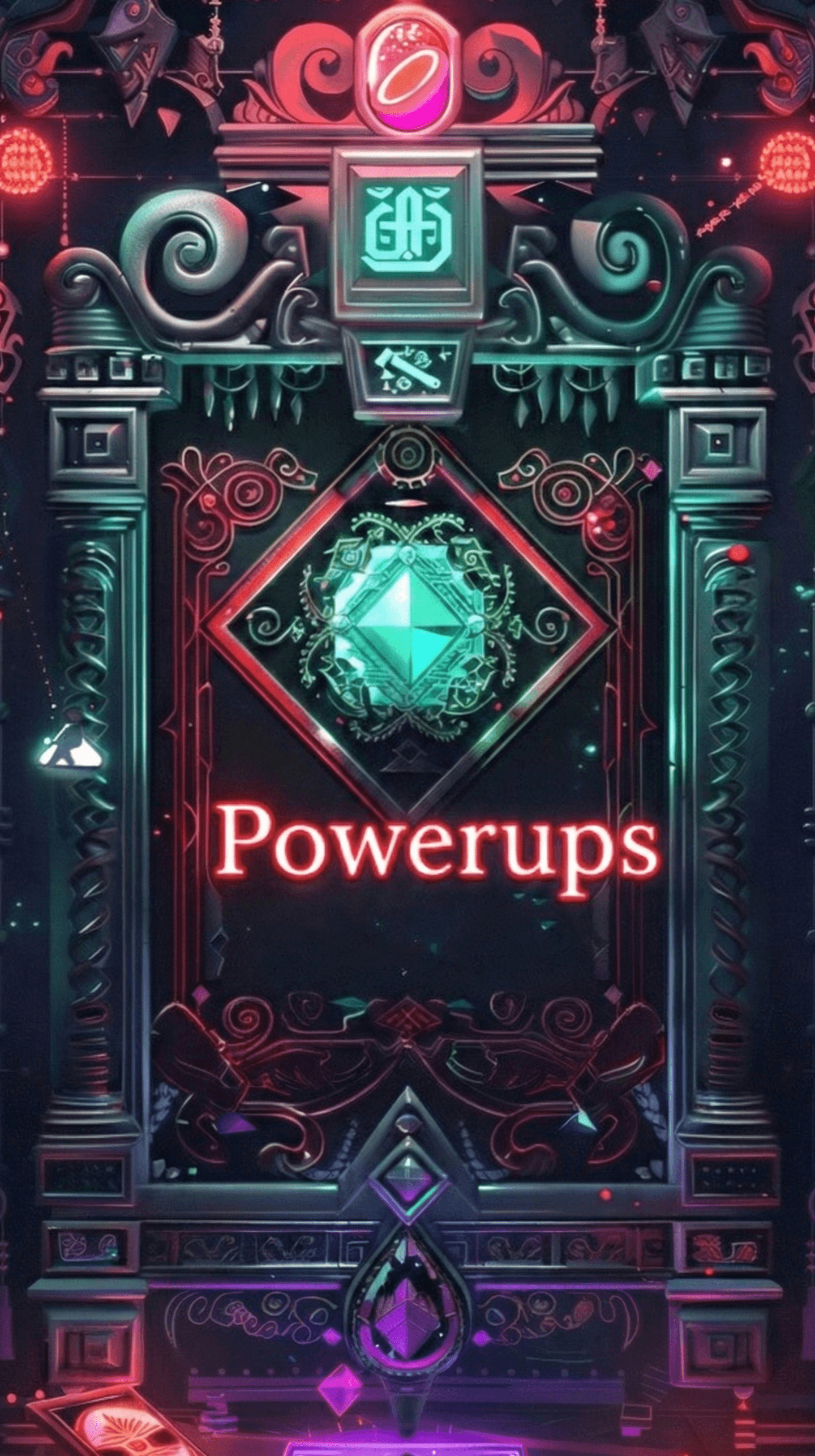 Powerups card game artwork - Advanced strategy game at Showdown Social