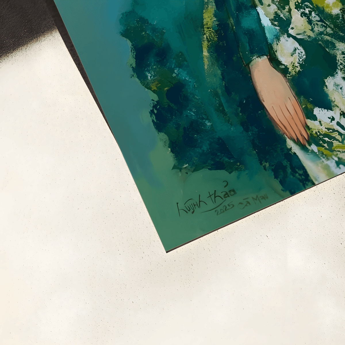 premium art poster and canvas prints, with originals available, from QART , of the artwork " Mekong Girl "