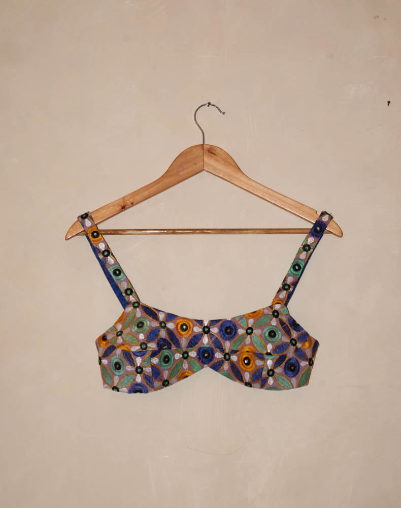 VYOM II, made using leftover choli, from the chola jacket