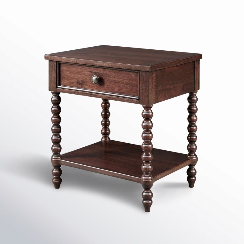 Beckett one drawer solid wood nightstand – A stylish and functional furniture piece, perfect for any modern home.