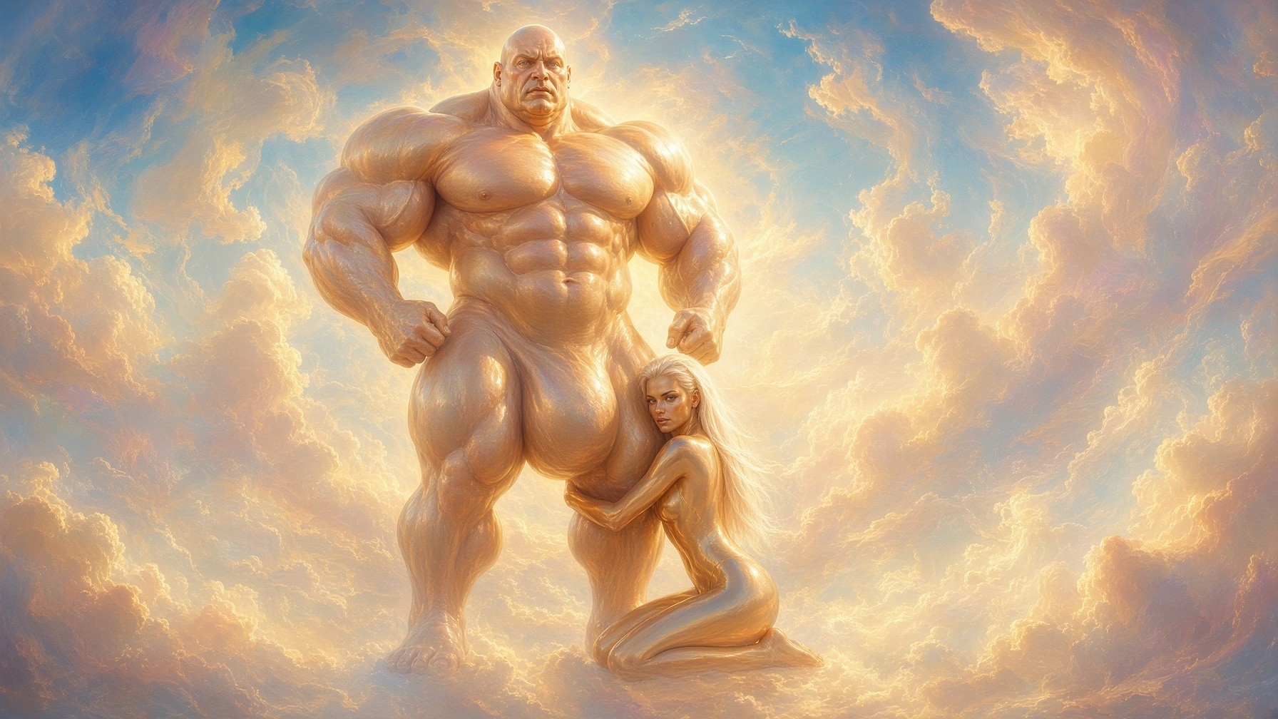 gold, carried through cloud