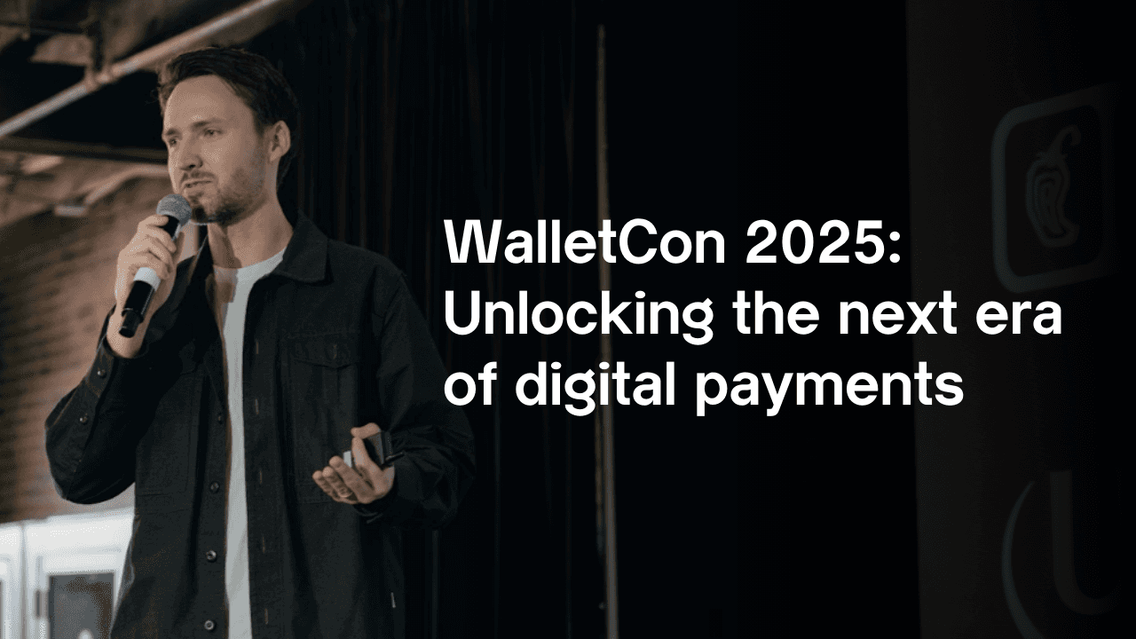 Flexa cofounder Trevor Filter speaking at WalletCon 2025 in Denver