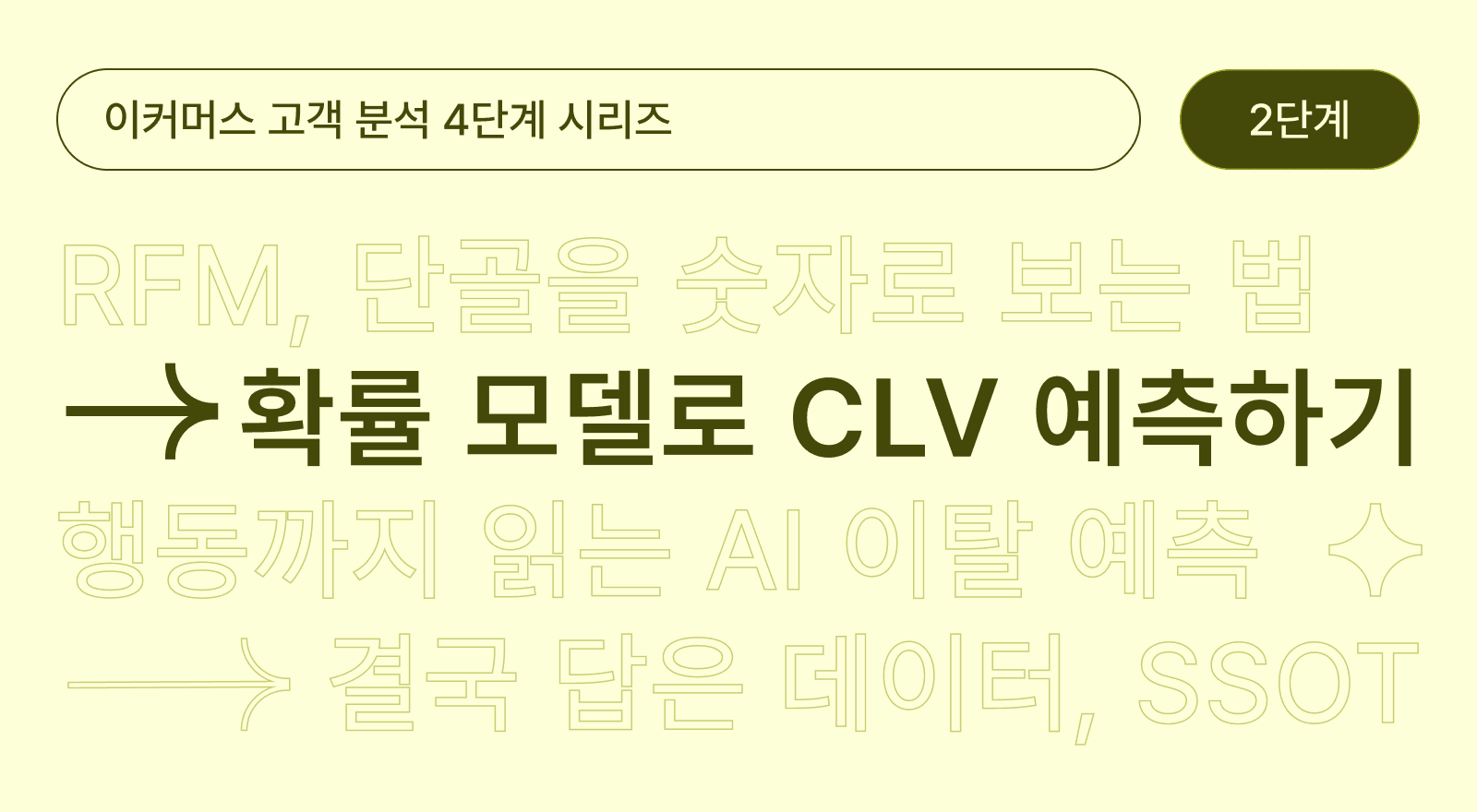 과거가 아닌 미래를 예측하다: 확률 기반 CLV 모델
