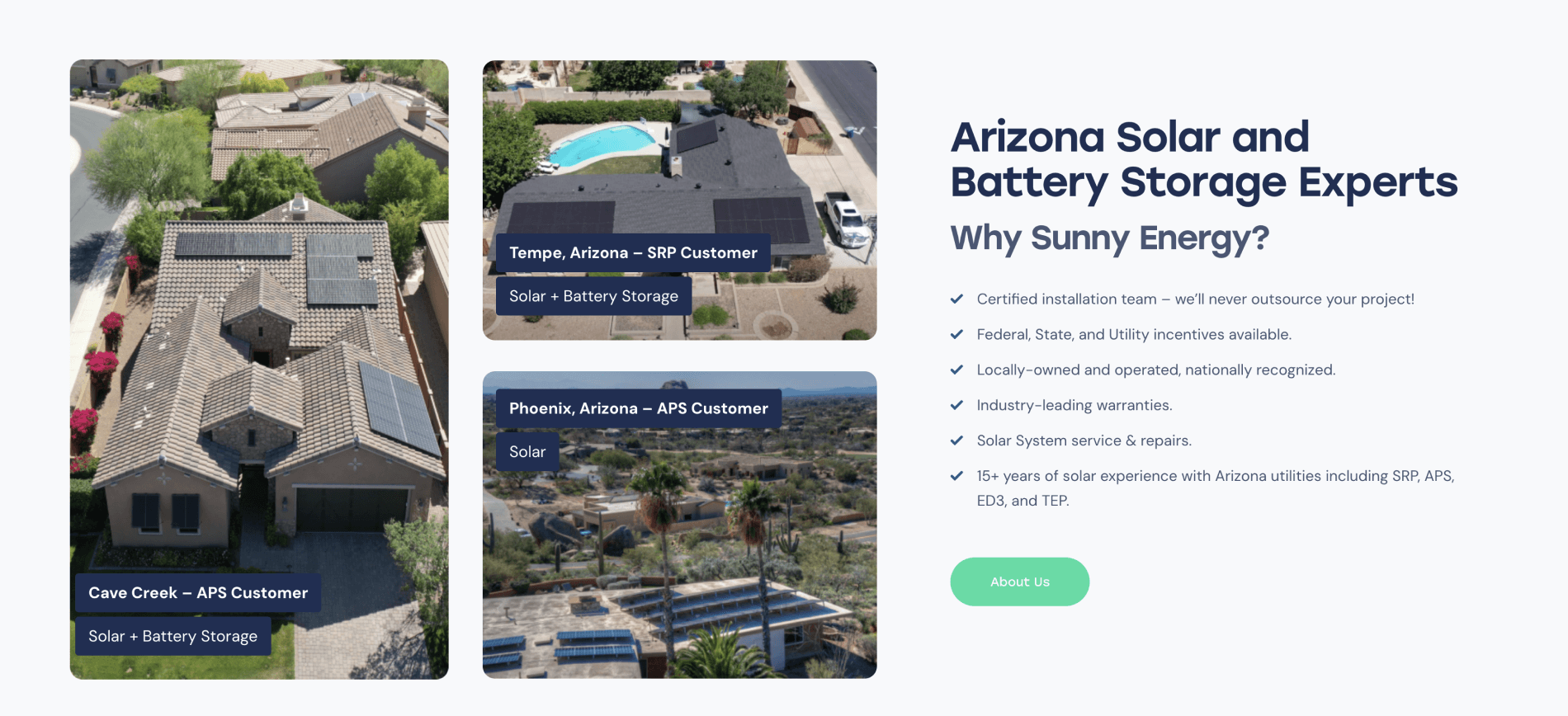 Arizona Solar and Battery Storage Experts - Why Sunny Energy