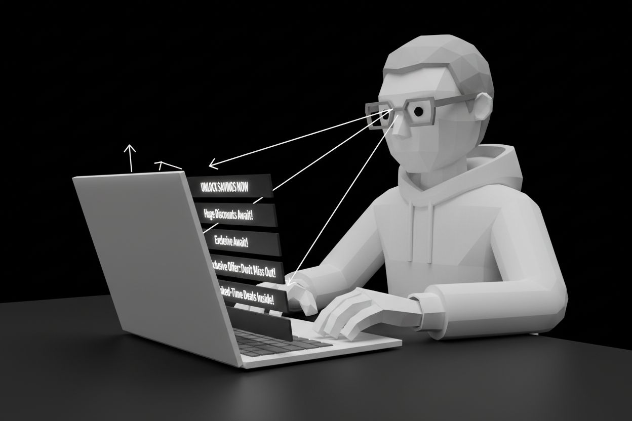 Marketer testing email subject lines