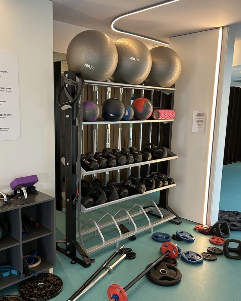Some of my client’s gym equipment.
