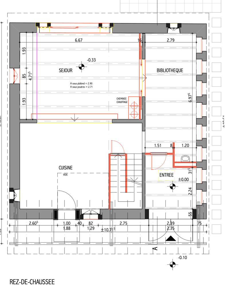 Plans immeuble construction genève
