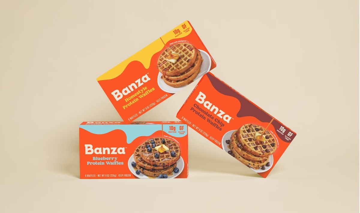Banza Waffles Packaging Design