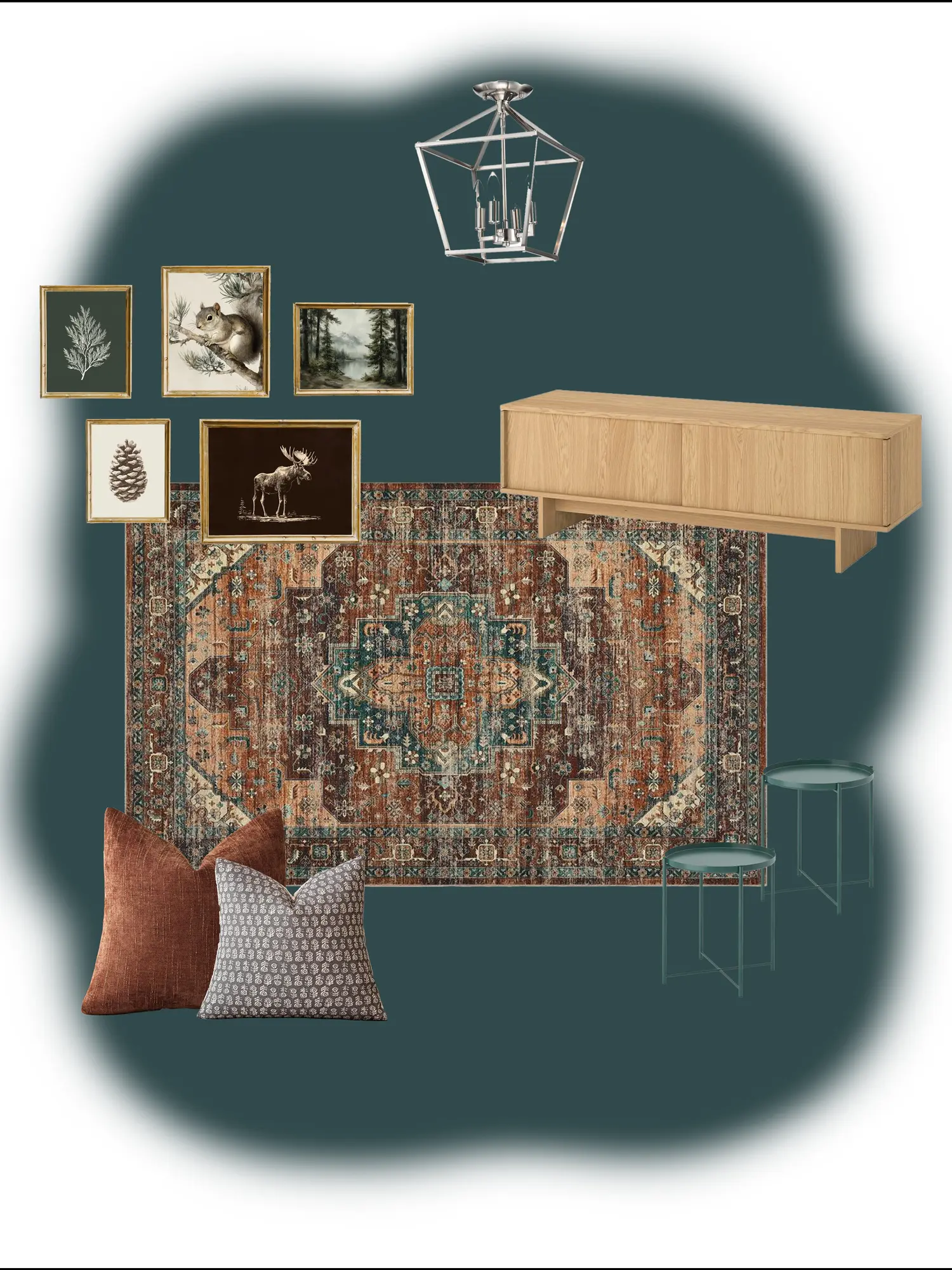 Project gallery image highlighting warm natural materials and modern tailored finishes and thoughtful conceptual design selections by Mint Interior Design.