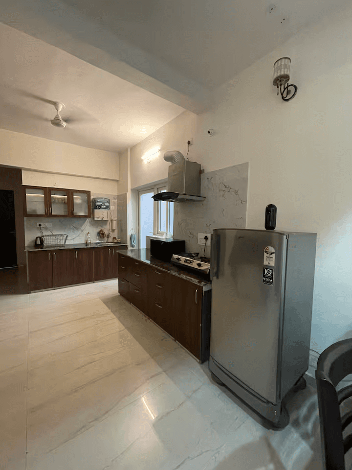 SuperHi-luxe kitchen, managed 3BHK stay Tilhari Jabalpur