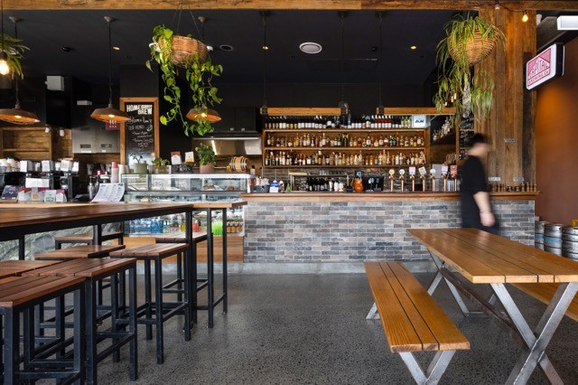 FOH Service Area for Homebrew Cafe & Bar | Hospitality Fit-Out in Wright ACT by Recon Projects