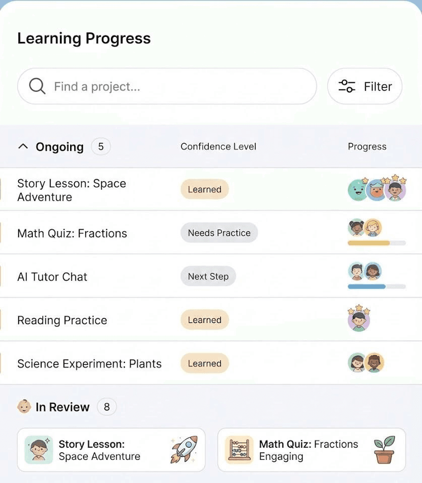 An image of Freelio's project ui