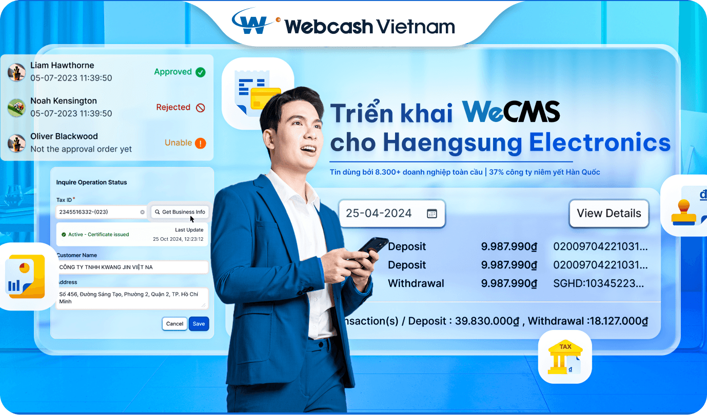 Webcash Vietnam thành công triển khai WeCMS cho Haengsung Electronics Vietnam