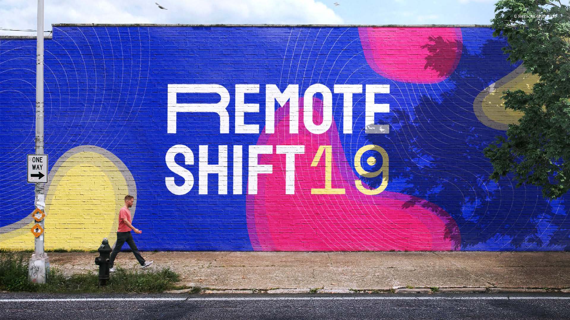 Remote Shift — Brand for the 1st remote event in Portugal.