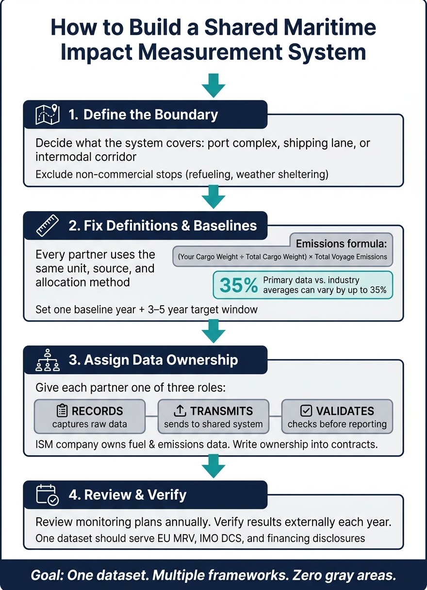 How to Build a Shared Maritime Impact Measurement System