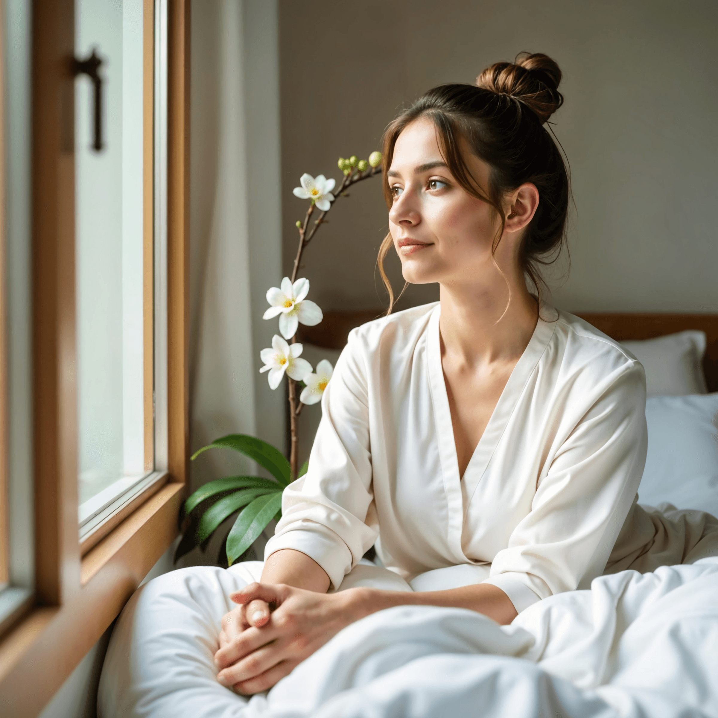 Contemplative woman