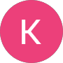 Písmeno K na růžovém podkladu
