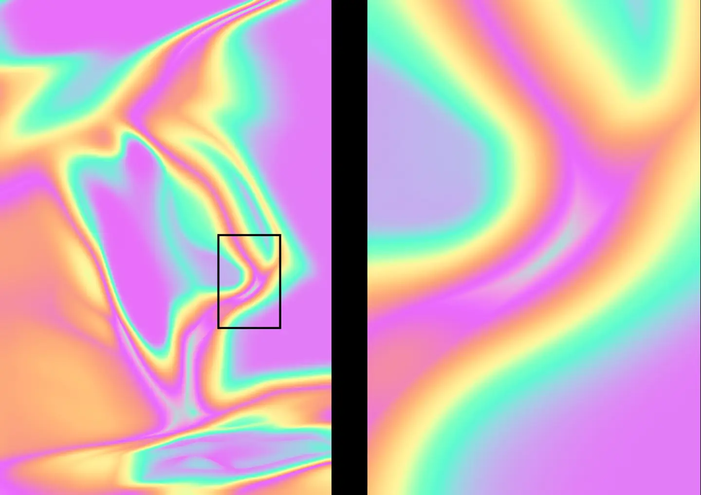 Trippy psychedelic backgrounds macro detail view showing high resolution 8K iridescent textures and grain