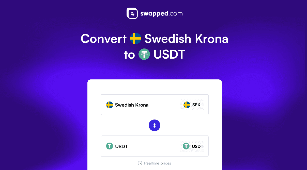 Convert Swedish Krona (SEK) to USDT (USDT)