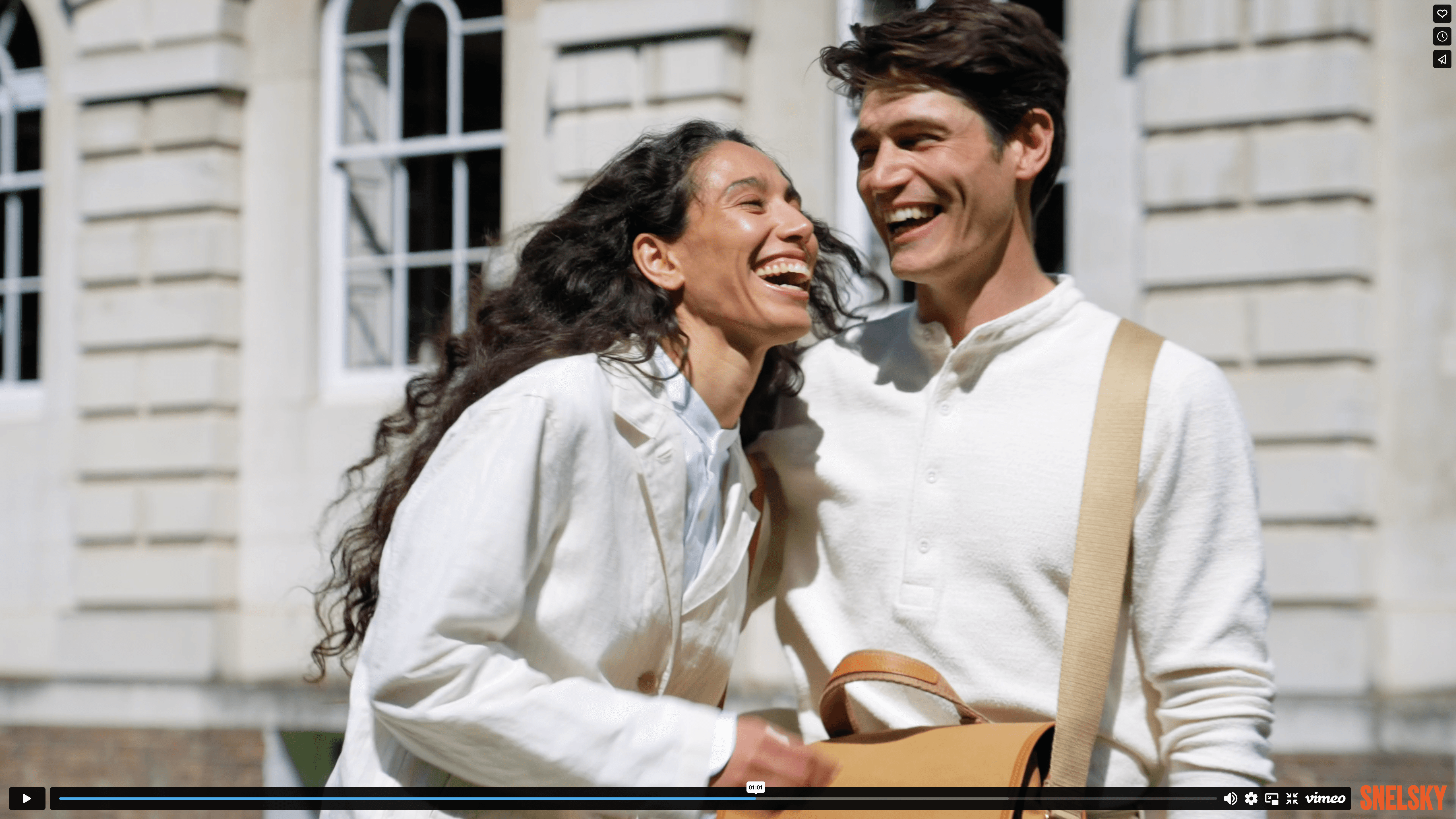 Man and woman browsing laptop