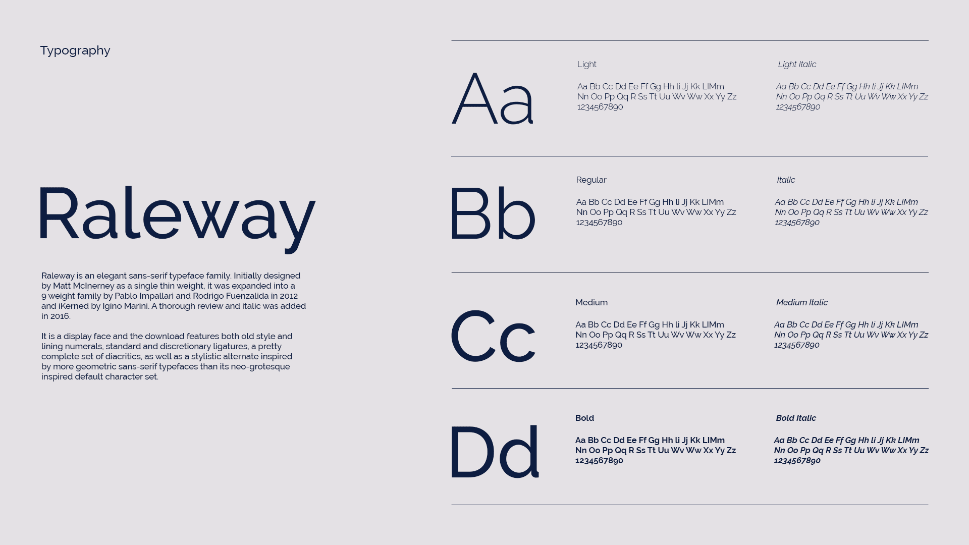 Tipo de letra ou fonts para projeto de identidade visual