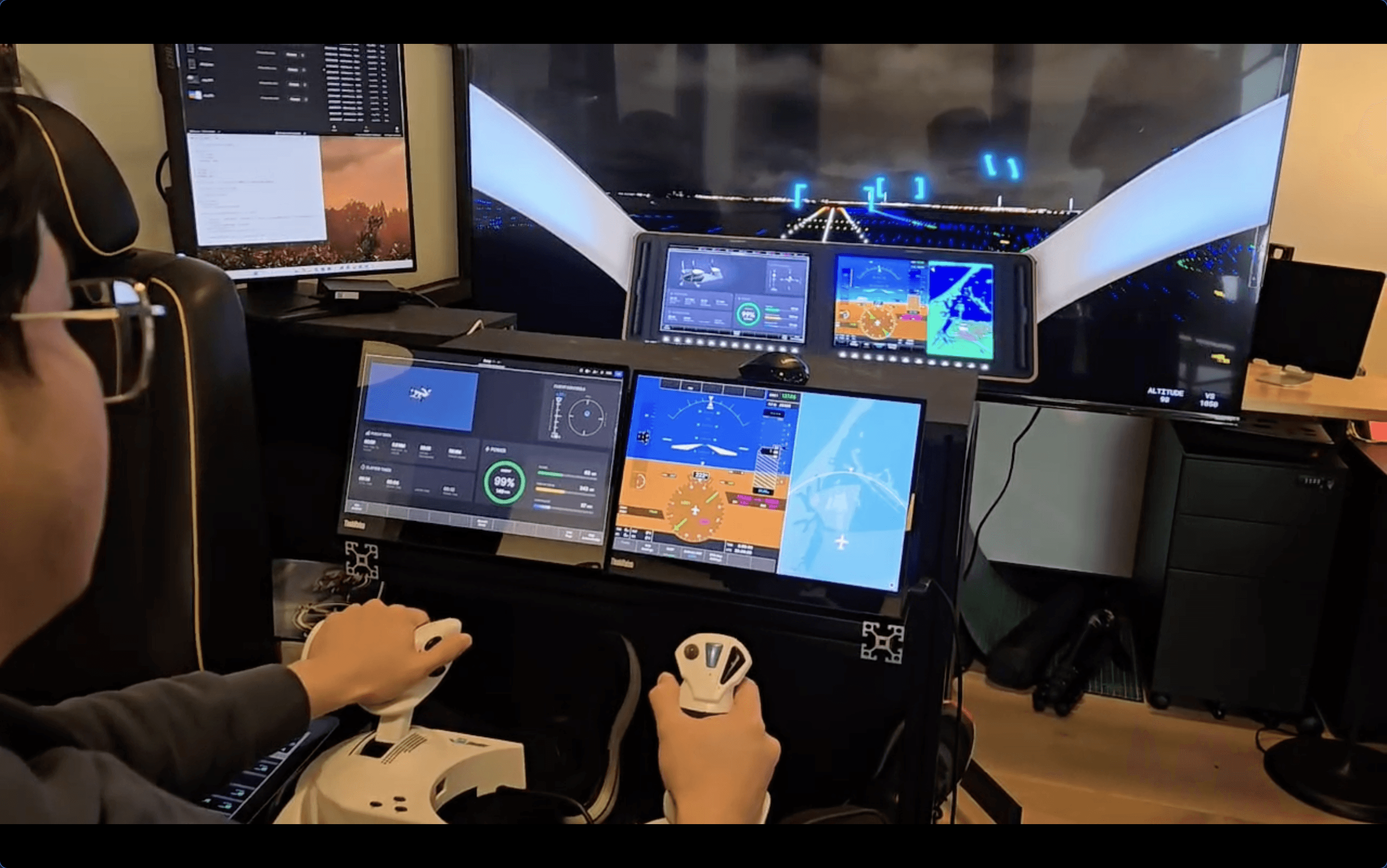 flight simulator screen protopie