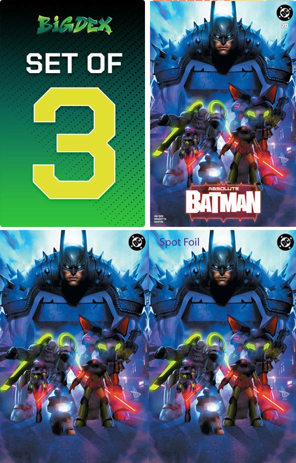 Absolute Batman #20 Dave Wilkins Trade Virgin Spot Foil Variant Set Front Covers DC Comics