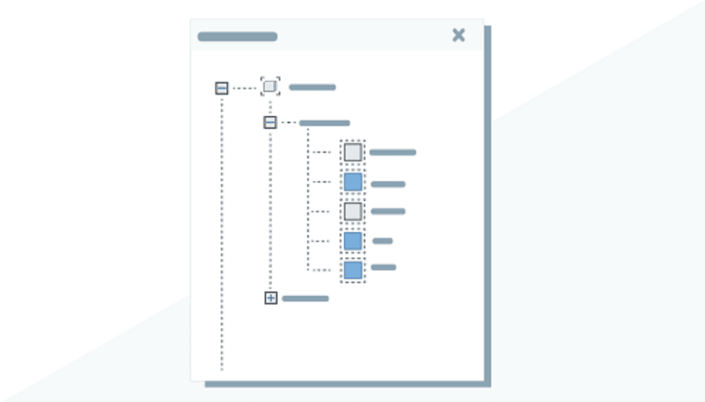 Revit Project Browser icons indicating whether views have been placed on sheets.