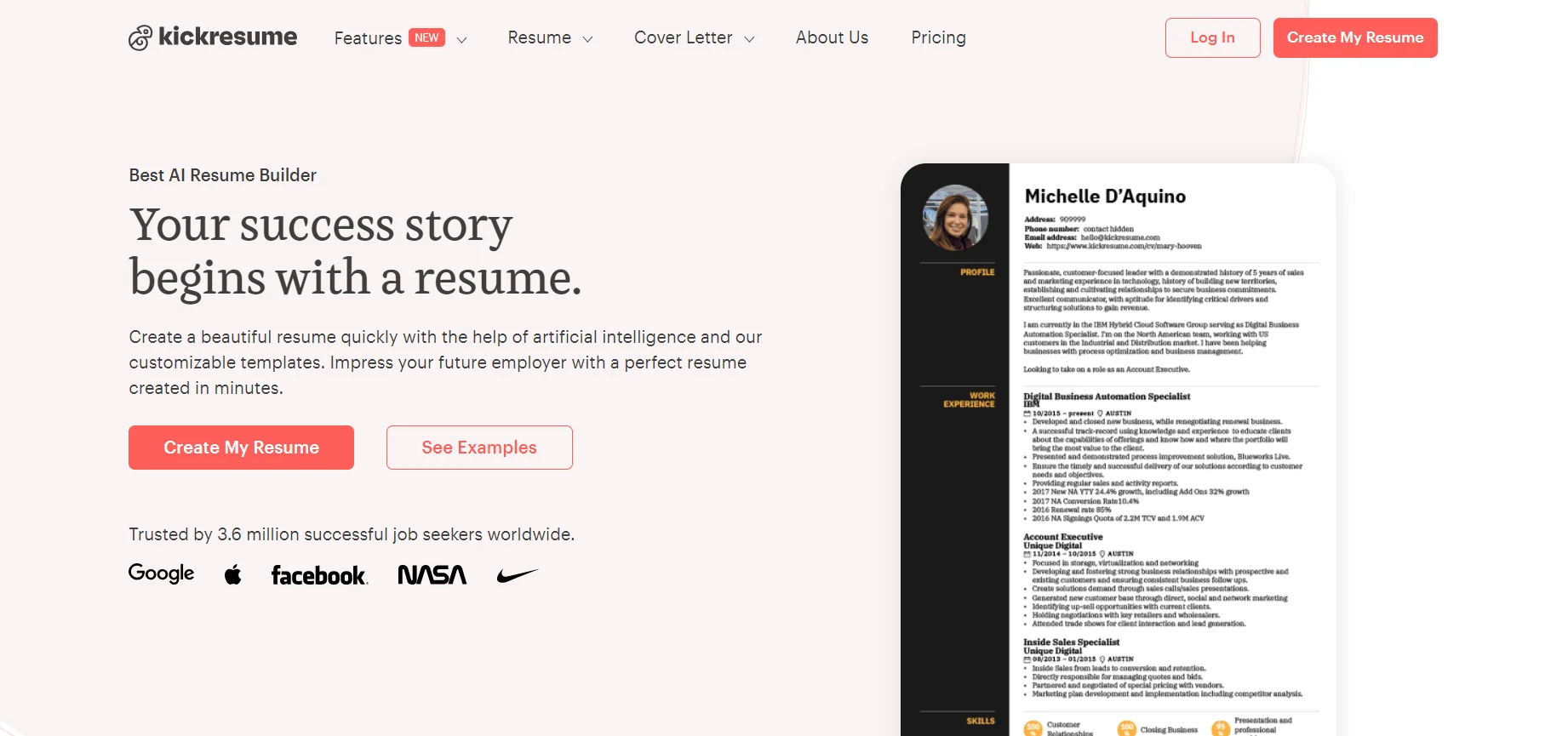 Kickresume 