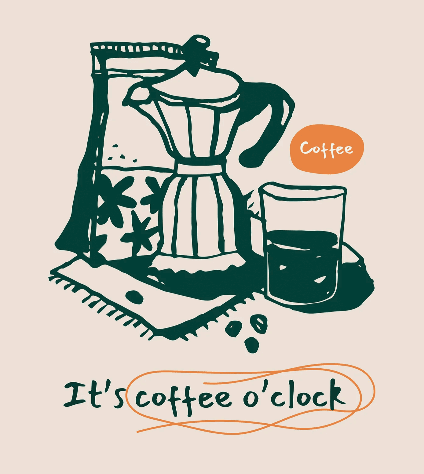 Folk Fable AI Illustration print