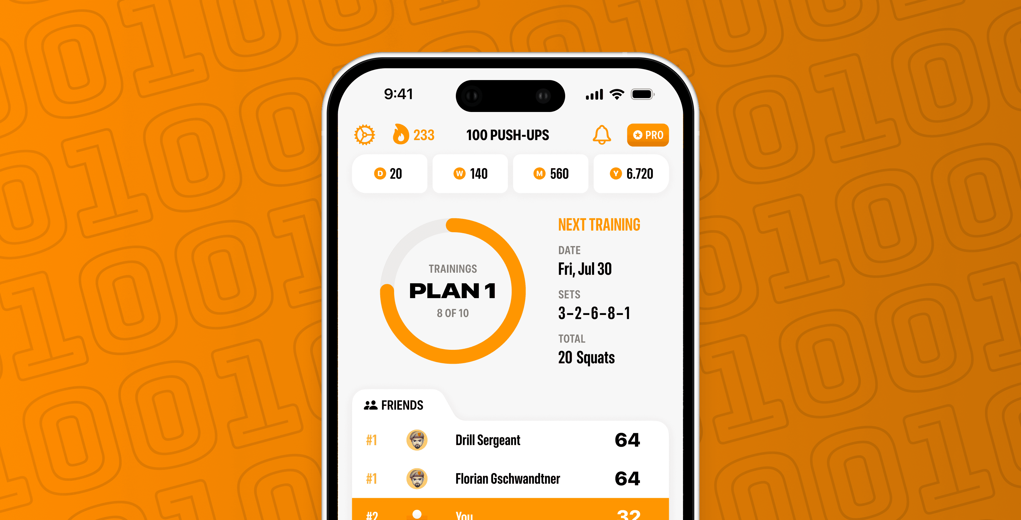 100 Push-Ups Hero