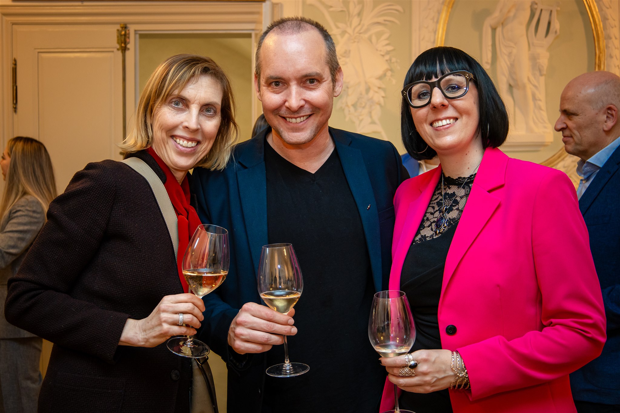 Authors at Recht KI book launch event in Zurich networking